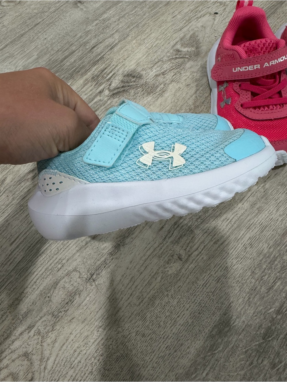 Under Armour Toddler Light Blue Slip-On Athletic Sneakers